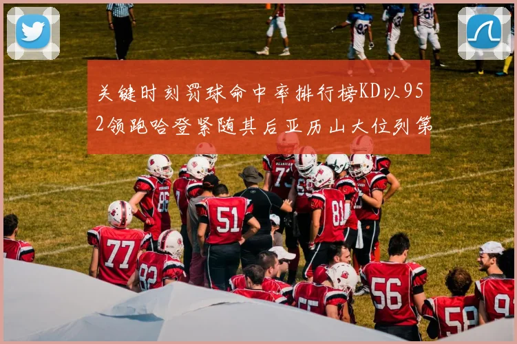 关键时刻罚球命中率排行榜KD以952领跑哈登紧随其后亚历山大位列第六